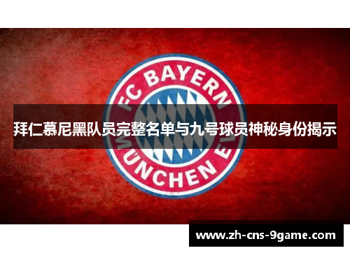 拜仁慕尼黑队员完整名单与九号球员神秘身份揭示